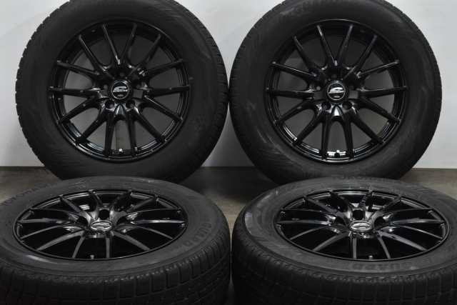 中古 スタッドレス タイヤ ホイール 4本セット 17インチ 7J +38 PCD 114.3225/60R17 99Q MID 製ホイール【 ヨコハマ 製 スタッドレスタイ