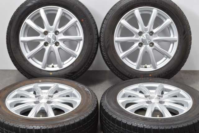 中古 スタッドレス タイヤ ホイール 4本セット 15インチ 5.5J +42 PCD 100175/65R15 84Q Weds 製ホイール【 オートバックス 製 スタッド