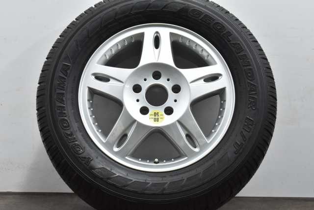 中古タイヤホイール 1本セット 18インチ 7.5J +43 PCD 130 265/60R18 110V メルセデスベンツ 純正 ホイール【 ヨコハマ 製 タイヤ付き】