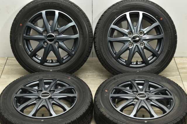 中古 スタッドレス タイヤ ホイール 4本セット 13インチ 4B +45 PCD 100155/65R13 73Q 共豊 製ホイール【 オートバックス 製 スタッドレ