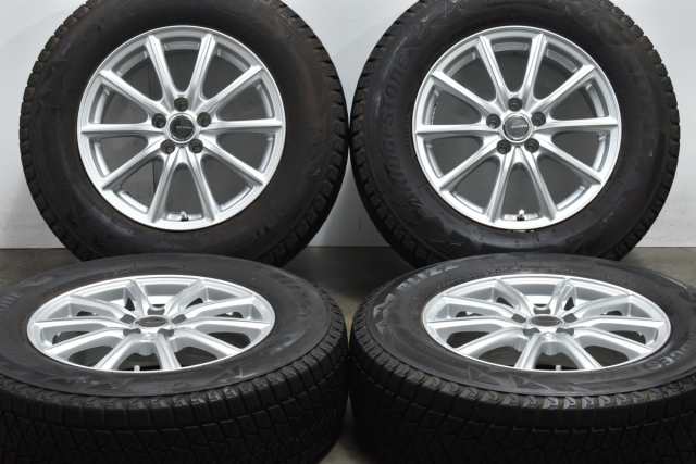 中古 スタッドレス タイヤ ホイール 4本セット 16インチ 6.5J +46 PCD 100215/70R16 100Q ブリヂストン 製ホイール【 ブリヂストン 製 ス