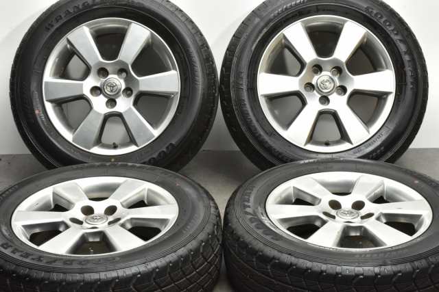 中古タイヤホイール 4本セット 17インチ 6.5J +35 PCD 114.3 225/65R17 101H トヨタ純正 ホイール【 グッドイヤー 製 タイヤ付き】