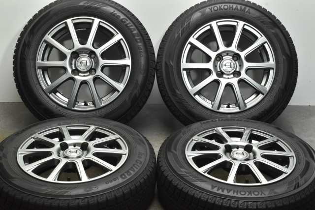 中古 スタッドレス タイヤ ホイール 4本セット 14インチ 5.5J +38 PCD 100165/70R14 81Q テクノピア 製ホイール【 ヨコハマ 製 スタッド