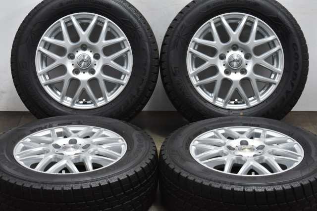 中古 スタッドレス タイヤ ホイール 4本セット 15インチ 6J +53 PCD 114.3205/65R15 94Ｑ BADX 製ホイール【 グッドイヤー 製 スタッドレ