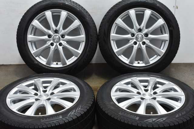 中古 スタッドレス タイヤ ホイール 4本セット 17インチ 7J +40 PCD 114.3215/55R17 98H Weds 製ホイール【 ピレリ 製 スタッドレスタイ