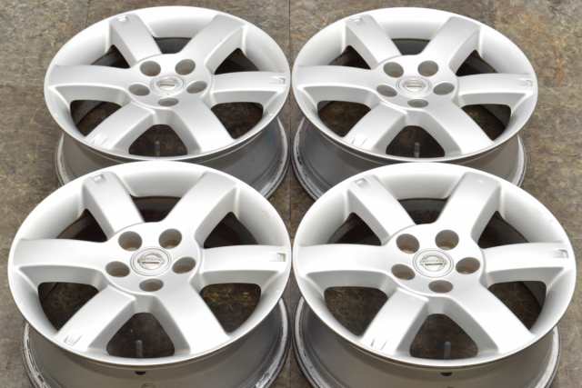 定期販売[中古ホイール4本セット]ニッサン純正[17x6.5J+40/114.3/5H]ティアナ,リーフ,エクストレイル,ジューク,セレナ,エルグランド,デュアリス 純正品