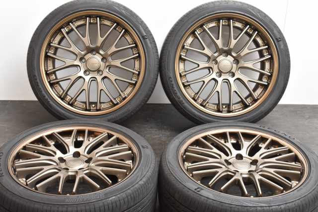 中古タイヤホイール 4本セット 19インチ 8.5J +42 9.5J +35 PCD 114.3 ...