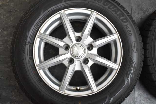 中古 スタッドレス タイヤ ホイール 4本セット 15インチ 6J +43 PCD 114.3195/65R15 91Q