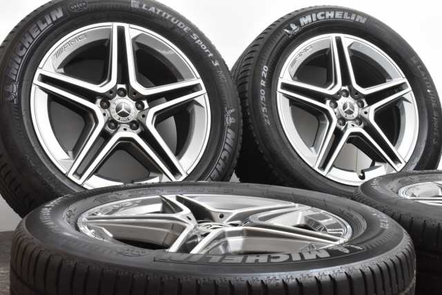 中古タイヤホイール 4本セット 20インチ 9J +57 PCD 112 275/50R20 113W メルセデスベンツ純正 ホイール【 ミシュラン  製 タイヤ付き】