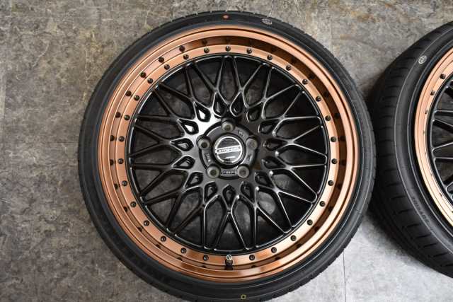 中古タイヤホイール 4本セット 20インチ 8.5J +35 9.5J +40 PCD 114.3 225/35R20 90Y 245/35R20  95Y 共豊 製ホイール【 インペリアル 製