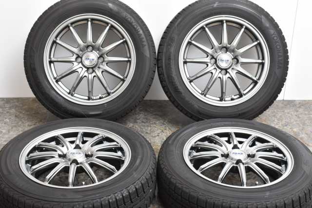 中古 スタッドレス タイヤ ホイール 4本セット 15インチ 5.5J +43 PCD 100175/65R15 84Q ジャパン三陽 製ホイール【  ヨコハマ 製 スタッ｜au PAY マーケット