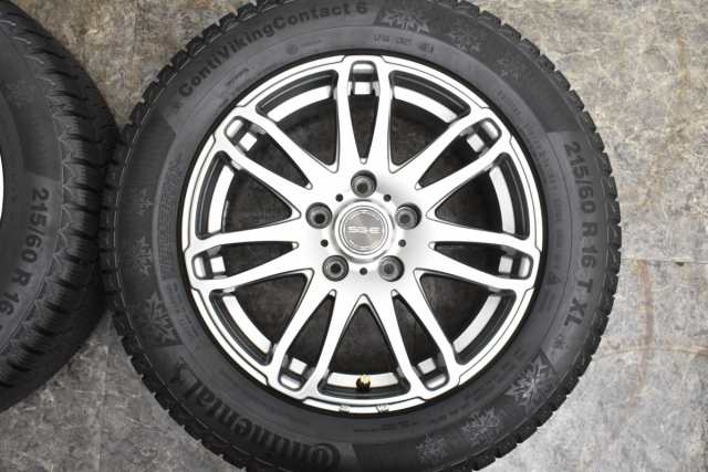 中古 スタッドレス タイヤ ホイール 4本セット 16インチ 6.5J +48 PCD 114.3215/60R16 99T ブランドル 製ホイール【  コンチネンタル 製 の通販はau PAY マーケット - パーツ販売ナンバーワン au PAY マーケット店 | au PAY マーケット－通販サイト