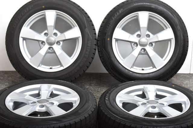 中古 スタッドレス タイヤ ホイール 4本セット 16インチ 7J +40 PCD 112205/60R16 92Q TAS 製ホイール【 ダンロップ 製 スタッドレスタイ