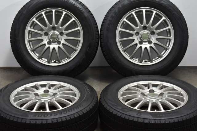 【中古】スタッドレスタイヤホイールセット4本セット 15インチ 195/65R15 91Q ブリヂストン【スタッドレスタイヤ付き】【TA29128】