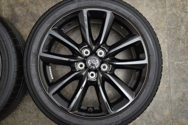 中古タイヤホイール 4本セット 18インチ 7J +45 PCD 114.3 215/45R18 ...