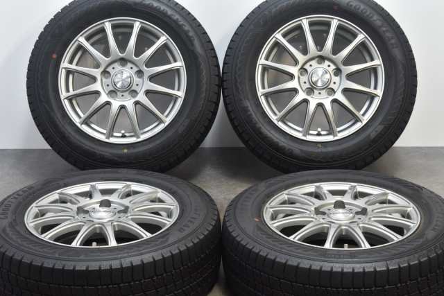 中古 スタッドレス タイヤ ホイール 4本セット 15インチ 6J +53 PCD 114.3195/65R15 91Q Weds 製ホイール【  グッドイヤー 製 スタッドレ｜au PAY マーケット