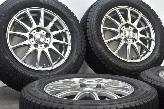 中古 スタッドレス タイヤ ホイール 4本セット 15インチ 6J +53 PCD 114.3195/65R15 91Q Weds 製ホイール【  グッドイヤー 製 スタッドレ