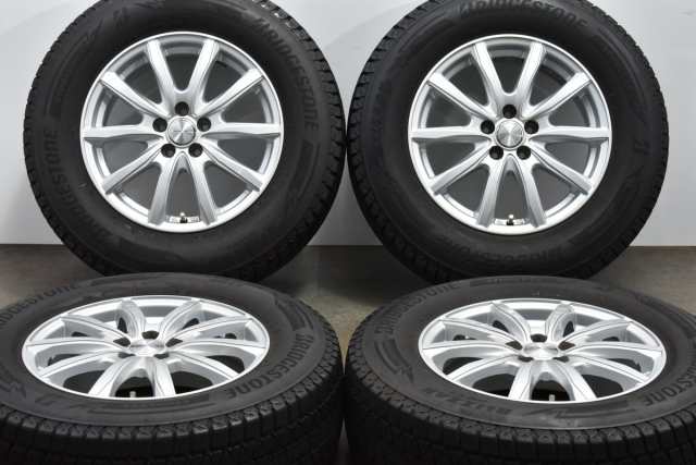 中古 スタッドレス タイヤ ホイール 4本セット 16インチ 6.5J +47 PCD 100215/70R16 100Q Weds 製ホイール【 ブリヂストン 製 スタッドレ