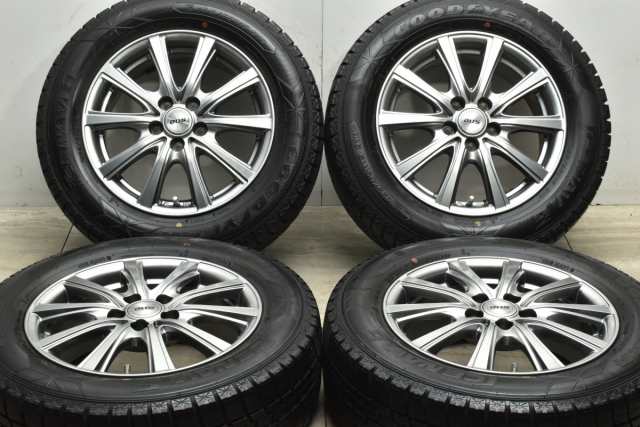 中古 スタッドレス タイヤ ホイール 4本セット 15インチ 6J +45 PCD 100195/65R15 91Q