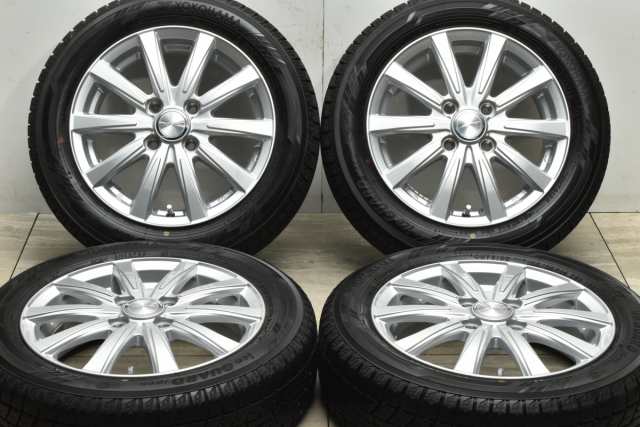 中古 スタッドレス タイヤ ホイール 4本セット 14インチ 4.5J +45 PCD 100155/65R14 75Q Weds 製ホイール【 ヨコハマ 製 スタッドレスタ