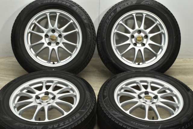 中古 スタッドレス タイヤ ホイール 4本セット 17インチ 7J +38 PCD 114.3225/60R17 99Q A-TECH 製ホイール【 ブリヂストン 製 スタッド