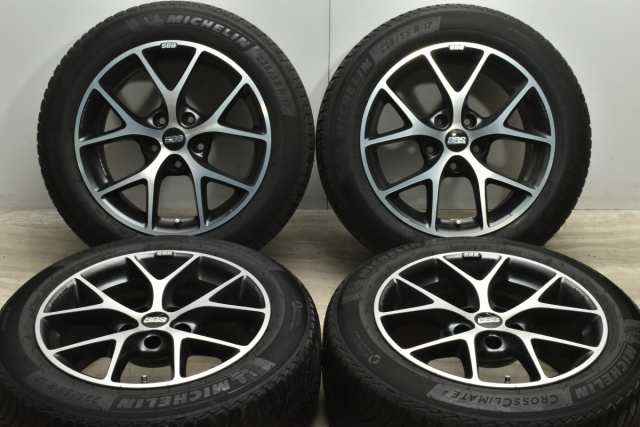 中古 スタッドレス タイヤ ホイール 4本セット 17インチ 8J +30 PCD 120225/55R17 101Y