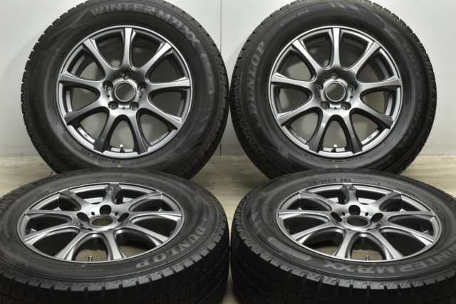 中古 スタッドレス タイヤ ホイール 4本セット 16インチ 6.5J +40 PCD 114.3215/65R16 98Q ダンロップ 製ホイール【 ダンロップ 製 スタ