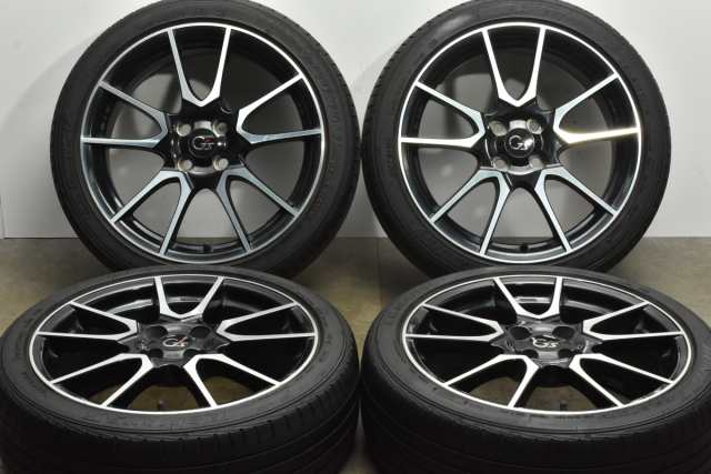 中古タイヤホイール 4本セット 17インチ 6.5J +41 PCD 100 195/45R17 81W トヨタ純正 ホイール【 ダンロップ 製 タイヤ付き】