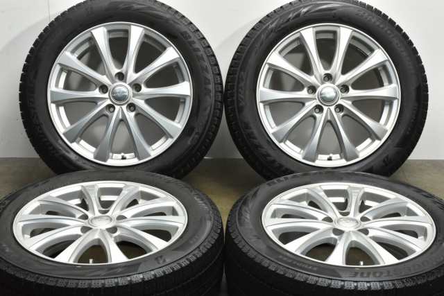 中古 スタッドレス タイヤ ホイール 4本セット 17インチ 7J +55 PCD 114.3215/55R17 94Q ブリヂストン 製ホイール【 ブリヂストン 製 ス