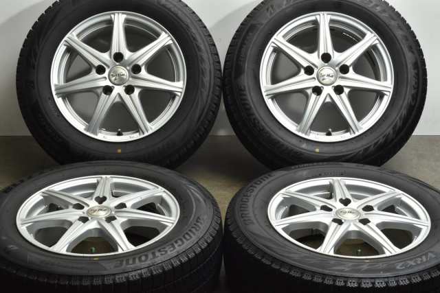 中古 スタッドレス タイヤ ホイール 4本セット 15インチ 6J +43 PCD 114.3195/65R15 91Q