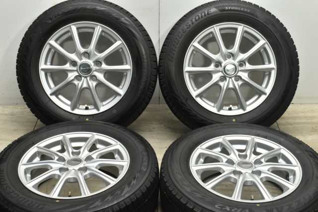 中古 スタッドレス タイヤ ホイール 4本セット 15インチ 6J +50 PCD 114.3195/65R15 91Q ブリヂストン 製ホイール【 ブリヂストン 製 ス