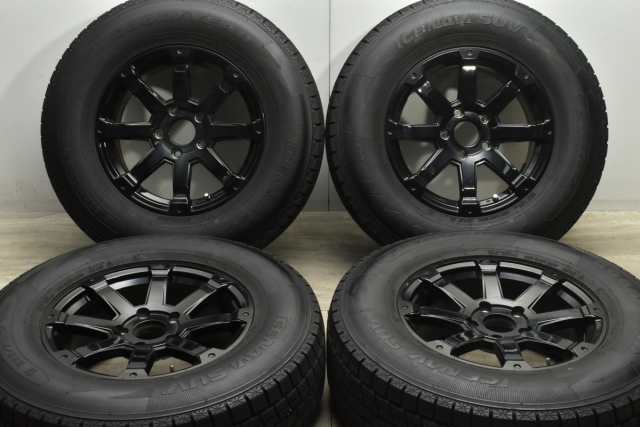 中古 スタッドレス タイヤ ホイール 4本セット 17インチ 7.5J +38 PCD 127265/70R17 115Q BADX ロックケリー MX-1【 グッドイヤー 製 ス