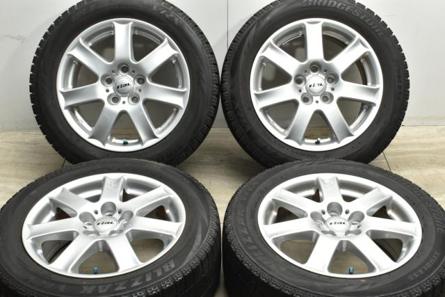 中古 スタッドレス タイヤ ホイール 4本セット 16インチ 7J +48 PCD 114.3205/55R16 91Q rial 製ホイール【 ブリヂストン 製 スタッドレスタイヤ付き】の通販は