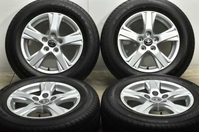 中古タイヤホイール 4本セット 16インチ 6.5J +33 PCD 114.3 215/65R16 98H トヨタ 純正 ホイール【 グッドイヤー 製 タイヤ付き】