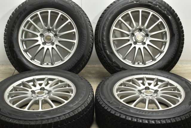 中古 スタッドレス タイヤ ホイール 4本セット 17インチ 7J +45 PCD 114.3225/65R17 102Q ブリヂストン 製ホイール【 ブリヂストン 製 ス