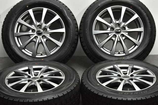 中古 スタッドレス タイヤ ホイール 4本セット 15インチ 6J +43 PCD 100195/65R15 91Q