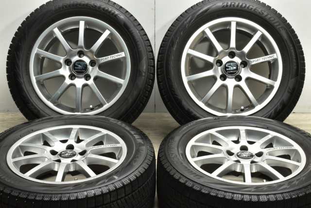 中古 スタッドレス タイヤ ホイール 4本セット 16インチ 7J +38 PCD 112225/55R16 99Q スポーツテクニック 製ホイール【 ブリヂストン 製