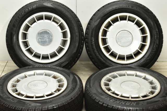 中古 スタッドレス タイヤ ホイール 4本セット 14インチ 5.5J +20 PCD 108185/70R14 88Q ボルボ 純正 ホイール【 ナンカン 製 スタッドレ