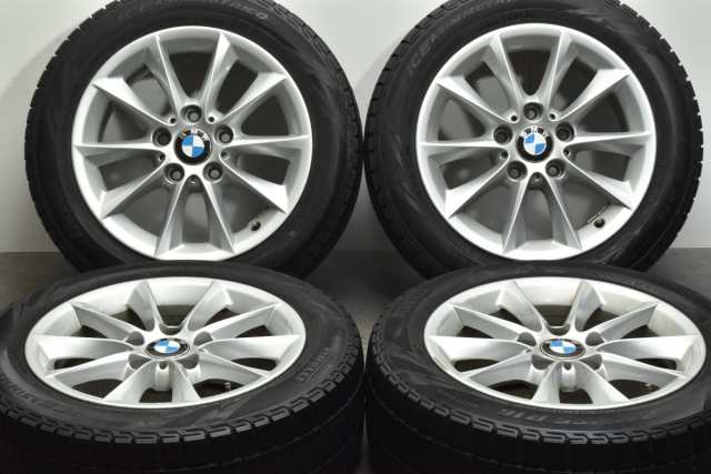 中古 スタッドレス タイヤ ホイール 4本セット 16インチ 7J +40 PCD 120205/55R16 91Q BMW 純正 ホイール【 ピレリ 製 スタッドレスタイ