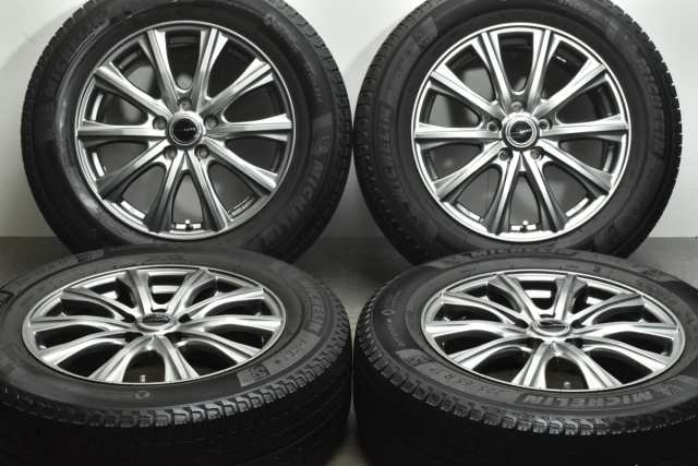 中古 スタッドレス タイヤ ホイール 4本セット 17インチ 7J +48 PCD 114.3225/65R17 102T Weds 製ホイール【 ミシュラン 製 スタッドレス