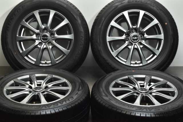 中古タイヤホイール 4本セット 16インチ 6.5J +38 PCD 114.3 215/65R16 98H MID【2023年製 ダンロップ エナセーブ RV505 タイヤ付き】