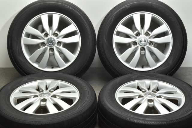 中古タイヤホイール 4本セット 15インチ 5.5J +45 PCD 114.3 195/65R15 91H ニッサン 純正 ホイール【 トーヨー 製 タイヤ付き】