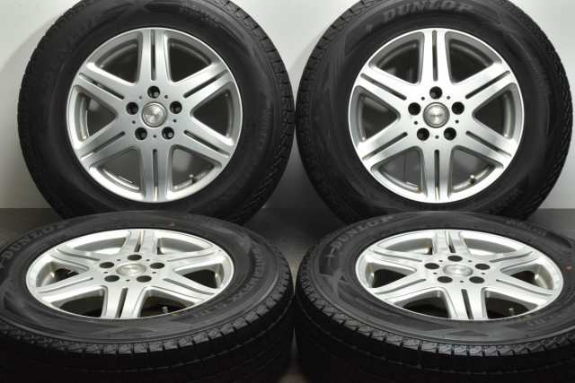 中古 スタッドレス タイヤ ホイール 4本セット 16インチ 6.5J +38 PCD 114.3215/70R16 100Q 社外 製ホイール【 ダンロップ 製 スタッドレ