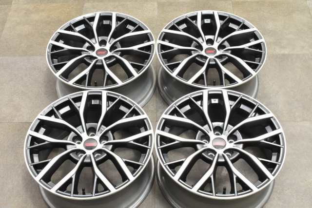 中古ホイール 4本セット 19インチ 8.5J +55 PCD 114.3 スバル 純正 ホイールの通販は