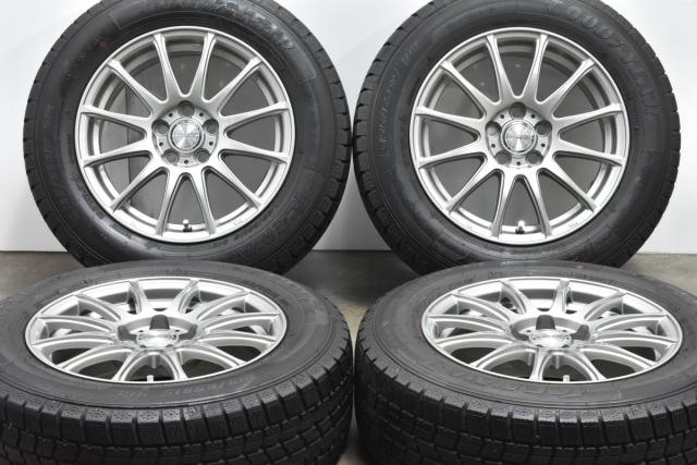 中古 スタッドレス タイヤ ホイール 4本セット 15インチ 6.5J +40 PCD