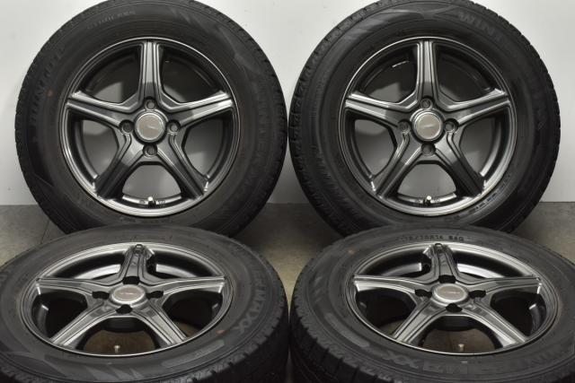 中古 スタッドレス タイヤ ホイール 4本セット 14インチ 5.5J + 中古 スタッドレス タイヤ ホイール 4本セット 14インチ 5.5J +