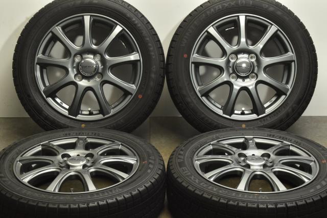 中古 スタッドレス タイヤ ホイール 4本セット 14インチ 4.5J×14+45 PCD