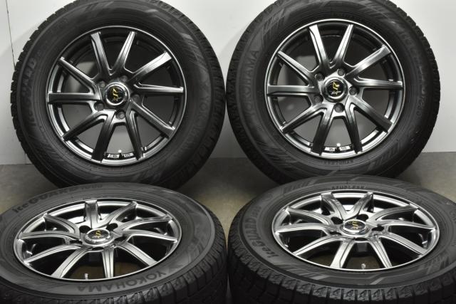 中古 スタッドレス タイヤ ホイール 4本セット 15インチ 6J +45