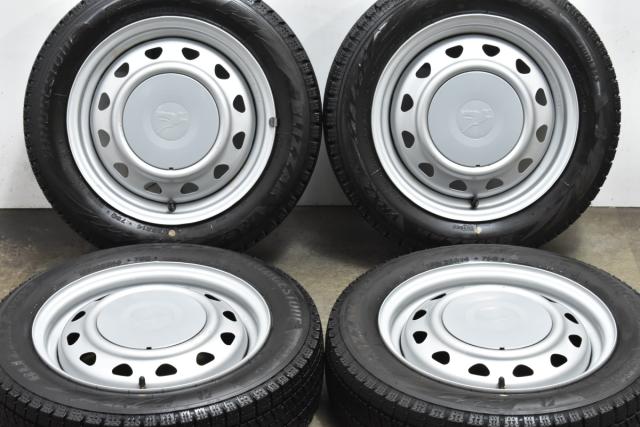 バリ山ブリヂストンスノータイヤ JOKERステアホイール付 4本セット weds ホイール付きスタッドレス 4本セット BRIDGESTONE バリ山