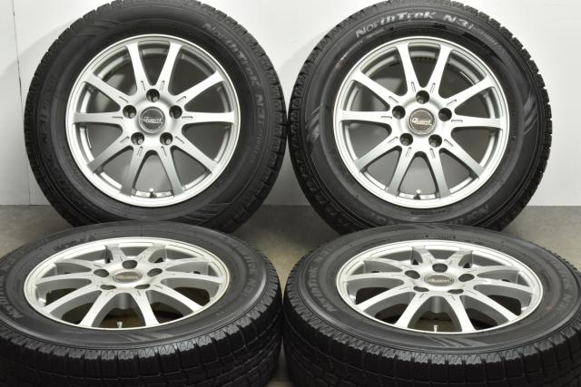 中古 スタッドレス タイヤ ホイール 4本セット 15インチ 6.0J×15+43 PCD